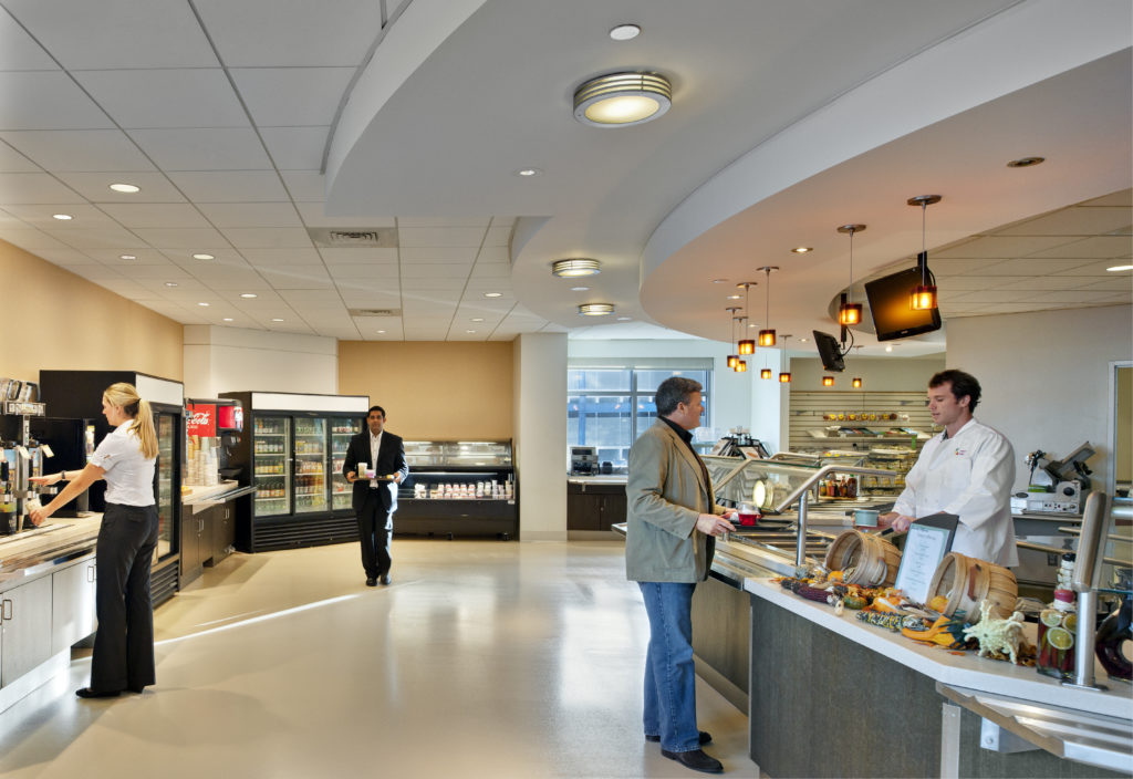 New Balance Lobby, Location: Brighton MA, Architect: CBT Architects