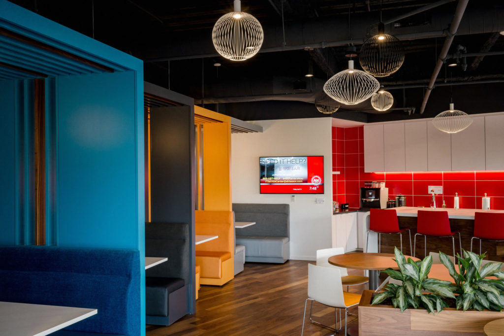 Interior architectural photography of a Chapman Construction project in Cambridge MA by Boston and New England commercial photographer, Randall Garnick.