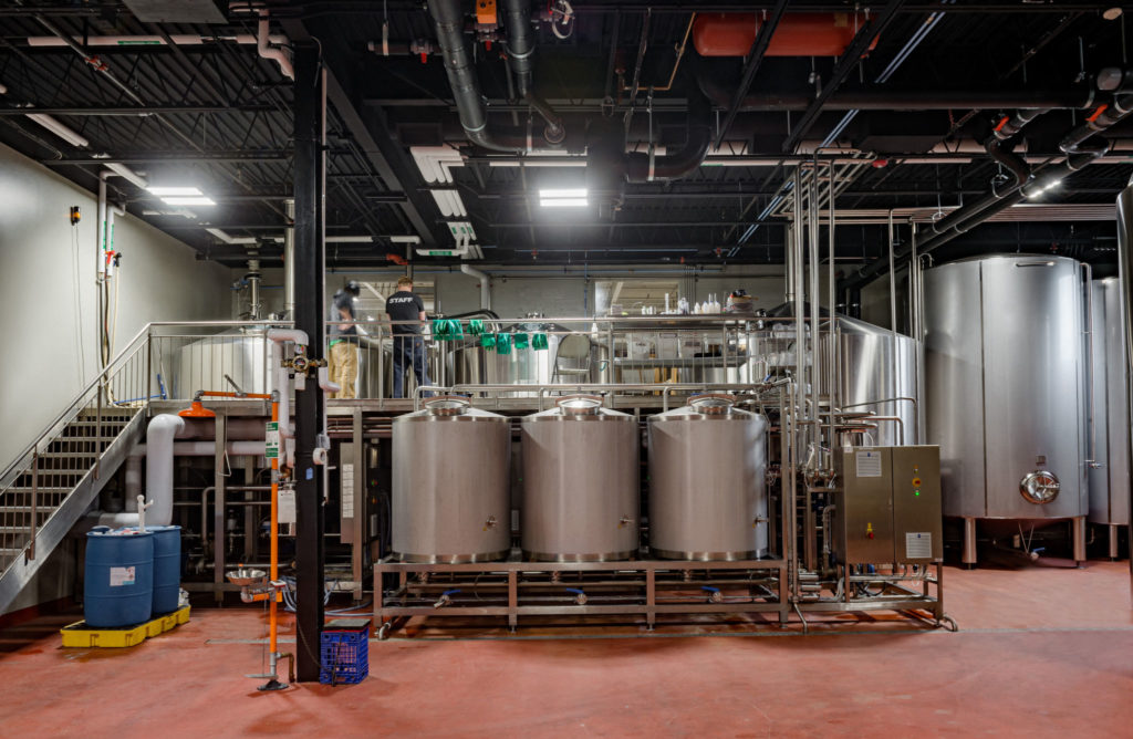 Interior photography of Night Shift Brewery in Everett MA by Boston photographer, Randall Garnick Photography.